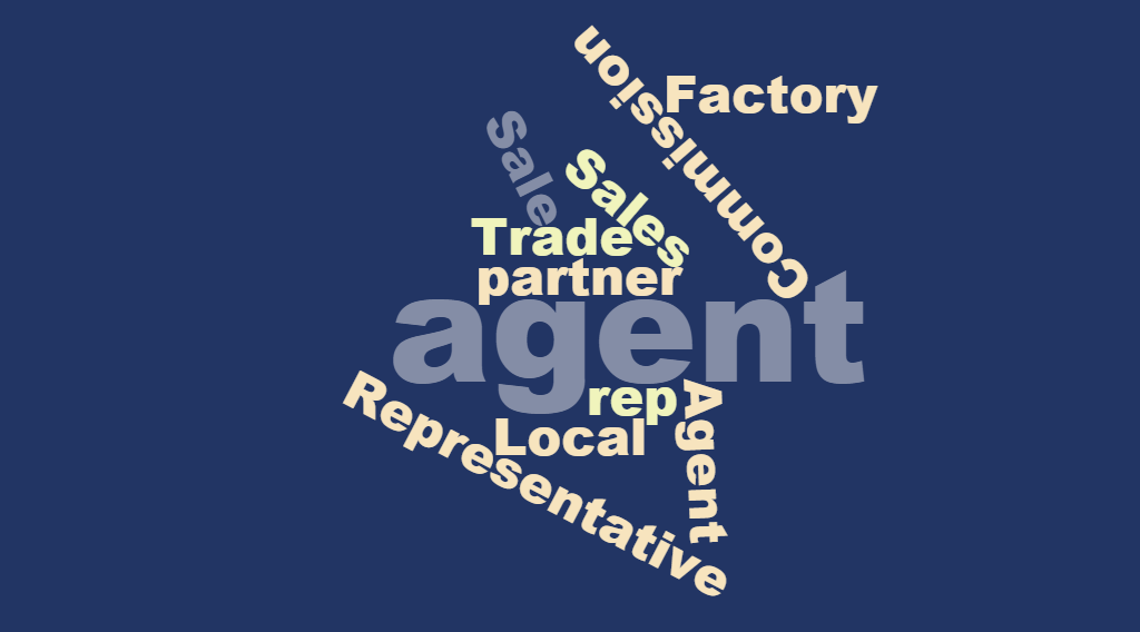 Word Cloud agent agency representation representative parner distributor